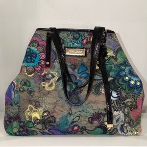 Vintage Jimmy Choo Vibrant Floral Shoulder Bag